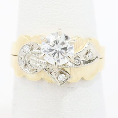 Picture of 14k Yellow Gold Brilliant Diamond Bridal Set