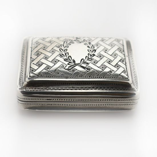 Picture of Edwardian English Silver Vinaigrette by James Collins, Birmingham