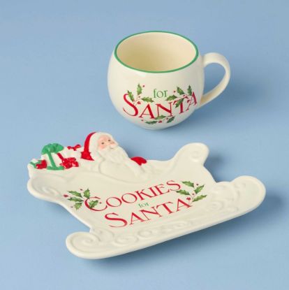 Picture of New Milk & Cookies for Santa 2-Piece Set