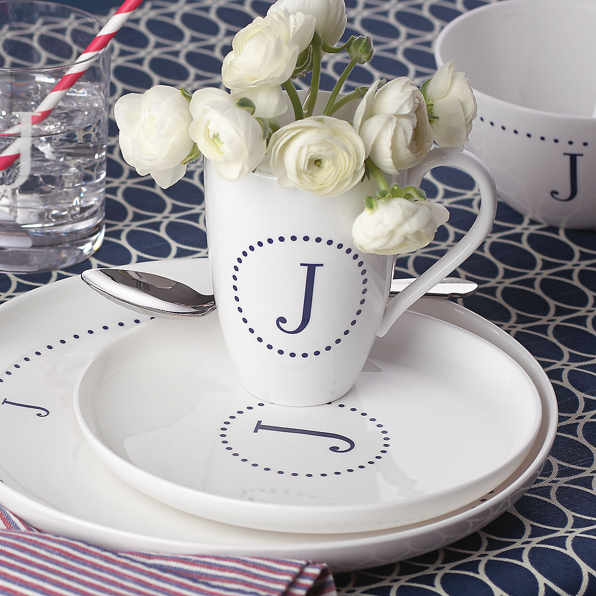 Picture for category ID, Navy Dots