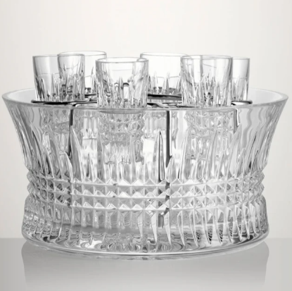 Picture of New Vodka Set with Chill Bowl, Shot Glasses & Silver Insert