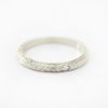 Picture of Antique 18k White Gold Wedding Band with Ornate Detailing