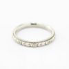 Picture of Antique 18k White Gold Floral Motif Wedding Band with Milgrain Detailing