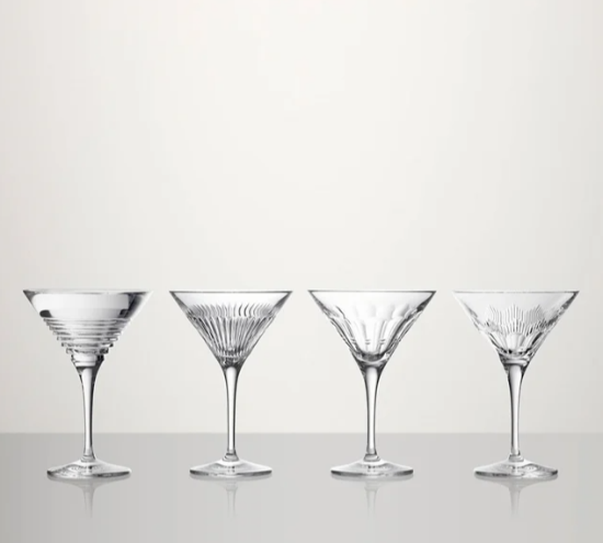 Picture of New Martini, 8oz, Set of 4 Mixed