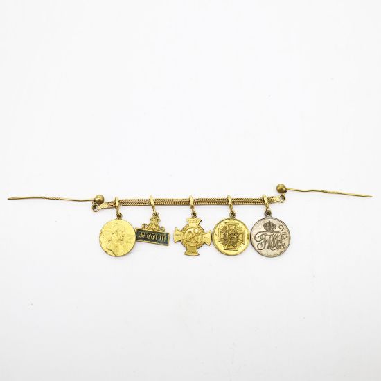 Picture of Original Franco Prussian War Miniature Medal Chain