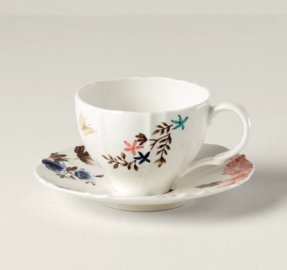 Picture of New Tea Cup & Saucer, White