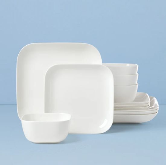 Picture of New 12-Piece Dinnerware Set, Square