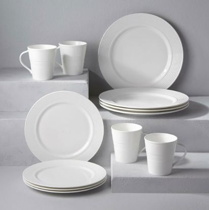 Picture of New 12-Piece Dinnerware Set, Seven Degree
