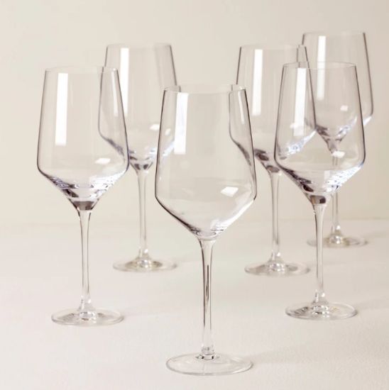 Picture of New Angled All-Purpose Wine Glasses, Set of 6