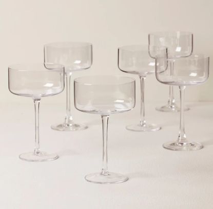 Picture of New Straight Sided Champagne Coupes, Set of 6