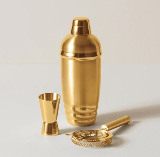 Picture of New Gold Cocktail Shaker Set