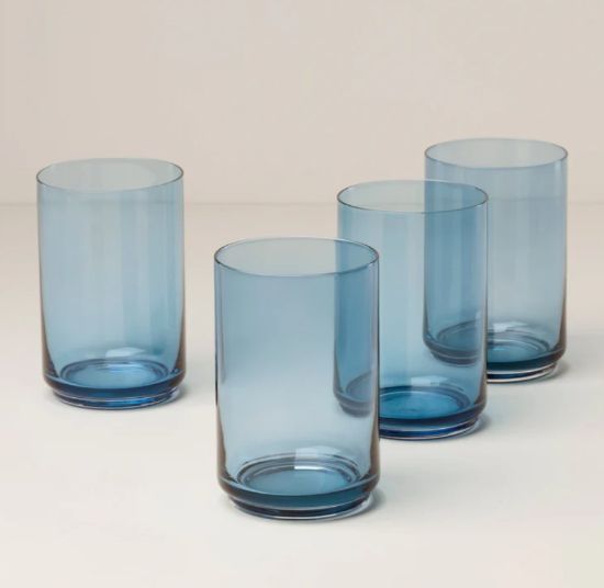 Picture of New Blue Cooler Glasses, Set of 4
