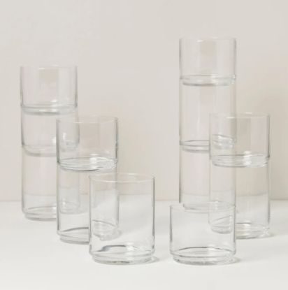 Picture of New Stackable Clear Glass Set, Set of 12