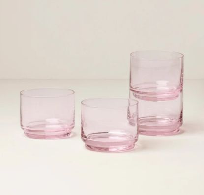 Picture of New Short Blush Glasses, Set of 4