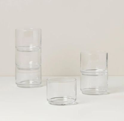 Picture of New Short Clear Glasses, Set of 6