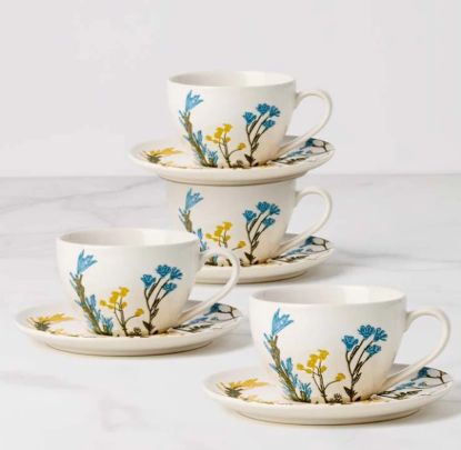 Picture of New Set of 4 Teacups & Saucers