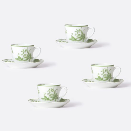 Picture of New Set of 4 Moka/Espresso Cups & Saucers 2 oz