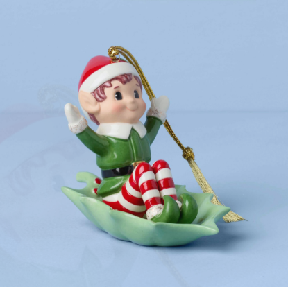 Picture of Christmas Elf Sleigh Ride Ornament