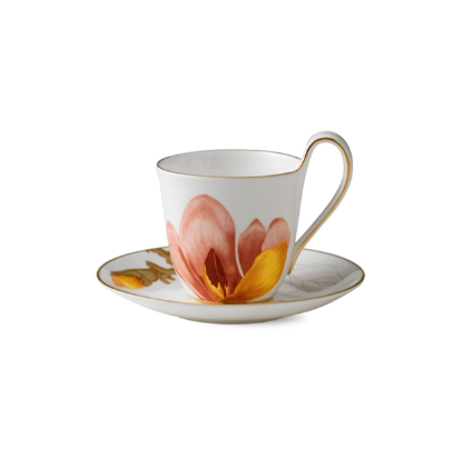 Picture of New High Handle Cup and Saucer, Magnolia, 27 cl