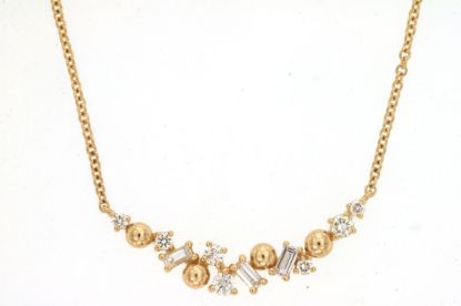 Picture of 14k Yellow Gold Diamond Necklace