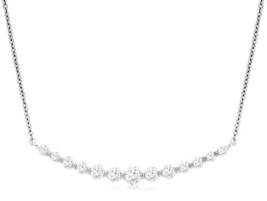 Picture of 14k White Gold Diamond Necklace