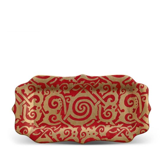Picture of New Rectangular Platter, Maori Red