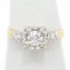 Picture of Vintage 14k Two-Tone Gold & Diamond Engagement Ring