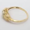 Picture of Antique 1930s Two-Tone Gold & Diamond Engagement Ring with Floral Motifs