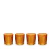 Picture of New Set of 4 Double Old Fashioned Glasses, Amber