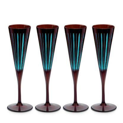 Picture of New Set of 4 Champagne Flutes, Bordeaux