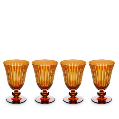 Picture of New Set of 4 Wine Glasses, Amber