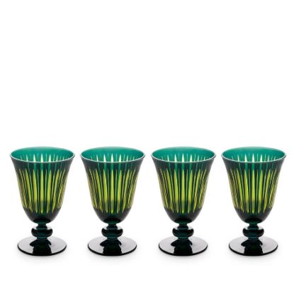 Picture of New Set of 4 Wine Glasses, Green
