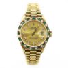 Picture of 18k Yellow Gold Emerald & Diamond Ladies Datejust