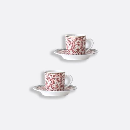 Picture of New Set of 2 Espresso Cups & Saucers 1.7 oz