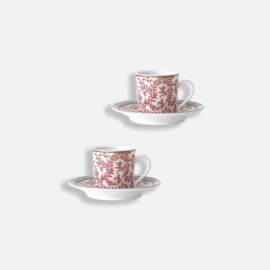 Picture of New Set of 2 Espresso Cups & Saucers 1.7 oz