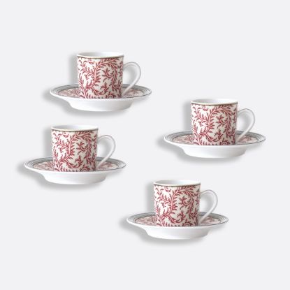 Picture of New Set of 4 Espresso Cups & Saucers 1.7 oz