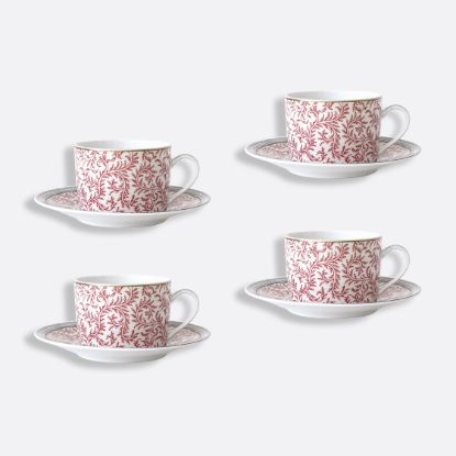Picture of New Set of 4 Tea Cups & Saucers 5 oz