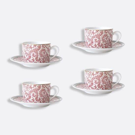 Picture of New Set of 4 Tea Cups & Saucers 5 oz