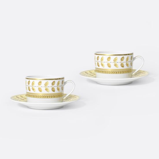 Picture of New Set of 2 Tea Cups & Saucers 4.5 oz
