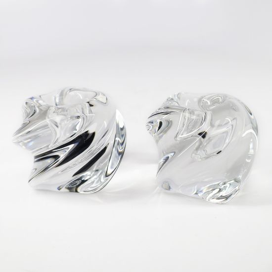 Picture of 'Veronique Twist' Lead Crystal Candlesticks