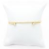Picture of 14k Yellow Gold Diamond Flexible Bypass Bangle Bracelet
