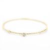 Picture of 14k Yellow Gold Diamond Flexible Bangle Bracelet