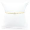 Picture of 14k Yellow Gold Diamond Flexible Bangle Bracelet