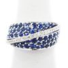 Picture of 14K White Gold Diamond & Sapphire Ring