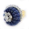 Picture of 18k Two Tone Gold Lapis Lazuli & Diamond Ring
