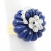 Picture of 18k Two Tone Gold Lapis Lazuli & Diamond Ring