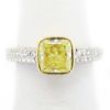 Picture of 18k Two Tone Gold Yellow Diamond Ring