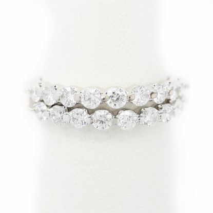 Picture of Pair of 14k White Gold Diamond Bands