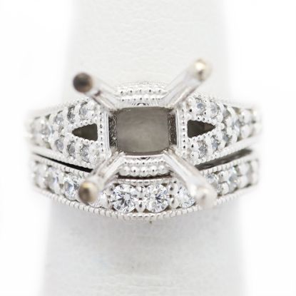 Picture of Platinum Diamond Semi-Mount Bridal Set