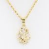Picture of 14k Yellow Gold Diamond Nugget Pendant